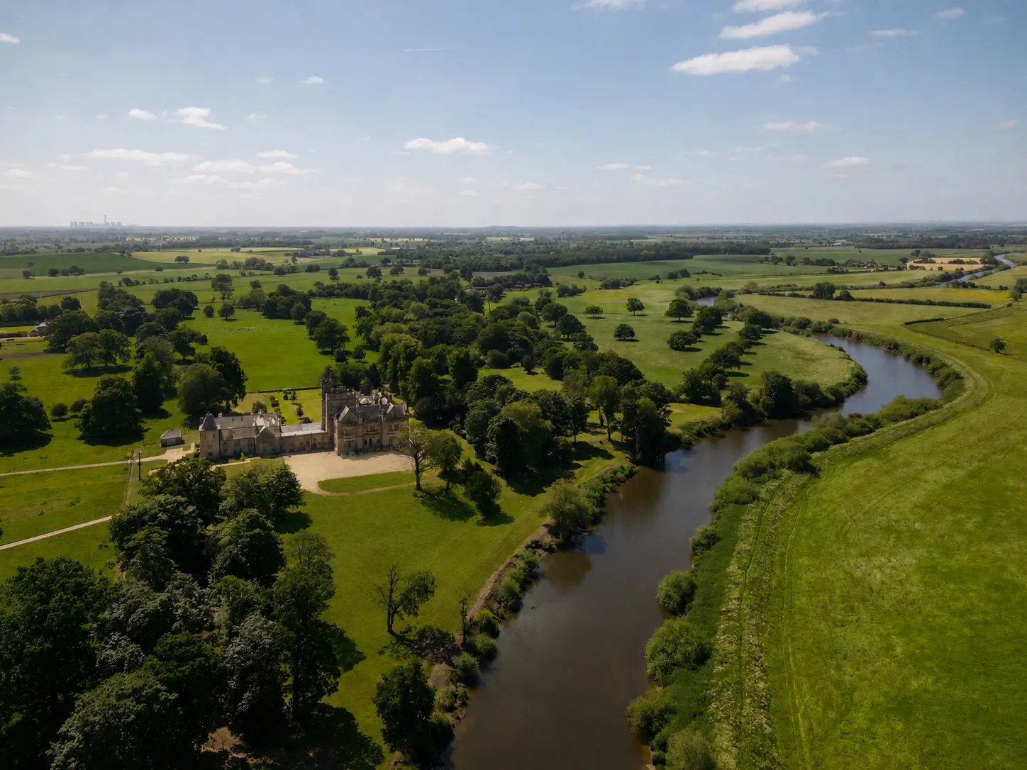Moreby Hall beside the River Ouse